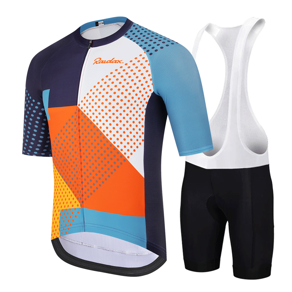 Padded Cycling Shorts - RAUDAX Męski Zestaw Kolarski Koszulka Rowerowa