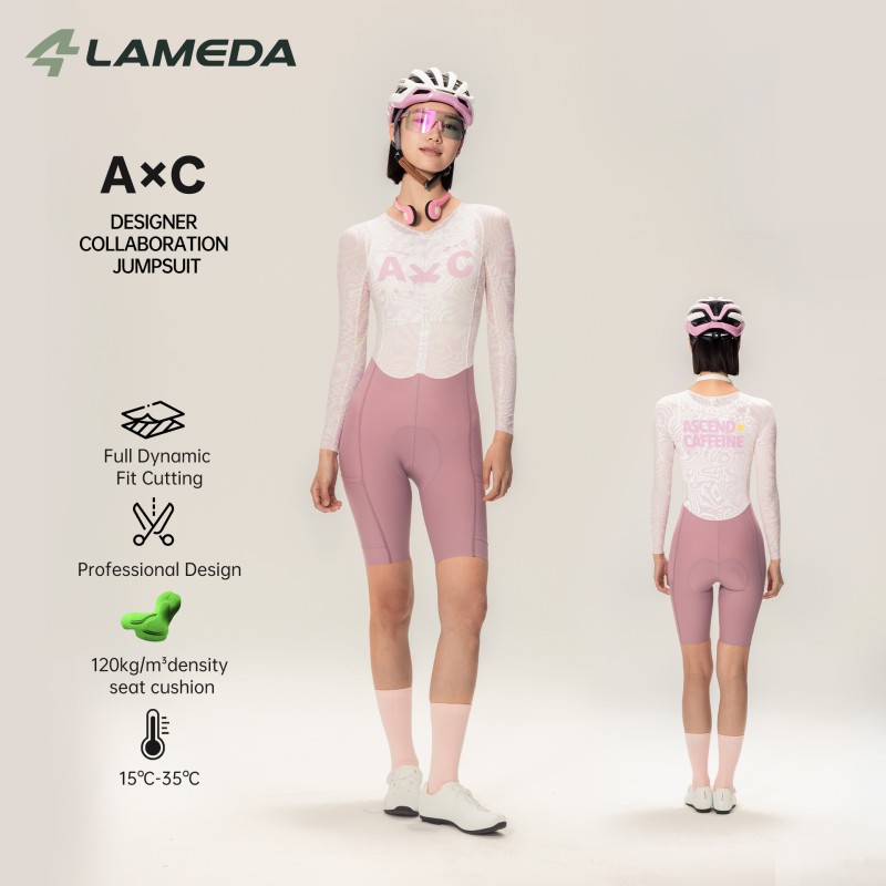 Cycling Gear Women Sale - Kombinezon rowerowy damski LAMEDA z długim