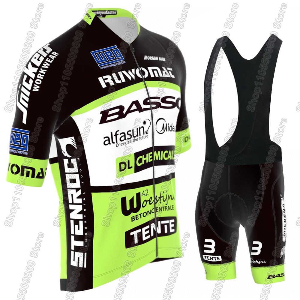 Padded Cycling Shorts - Zestaw kolarski 2026 Basso Team Flanders,
