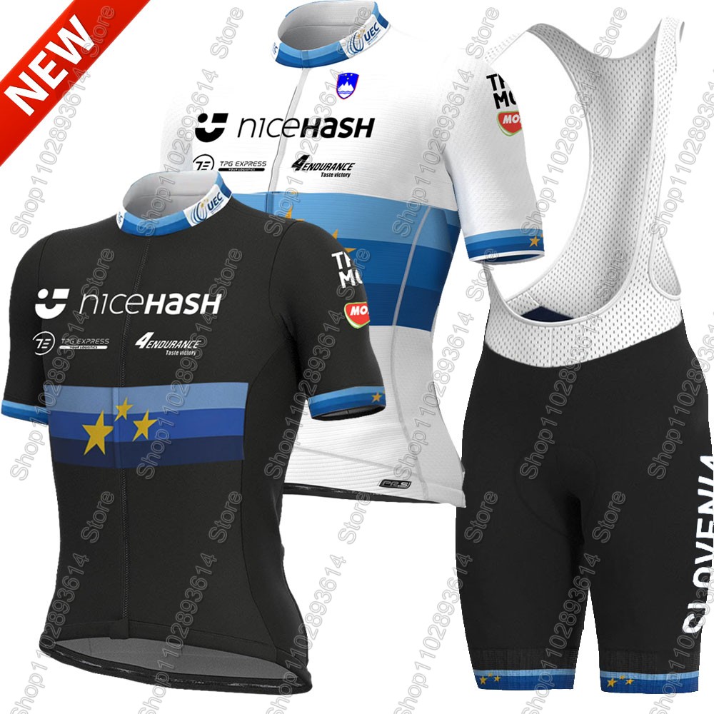 Padded Cycling Shorts - Słowenia 2026 Zestaw strojów kolarskich reprezentacji