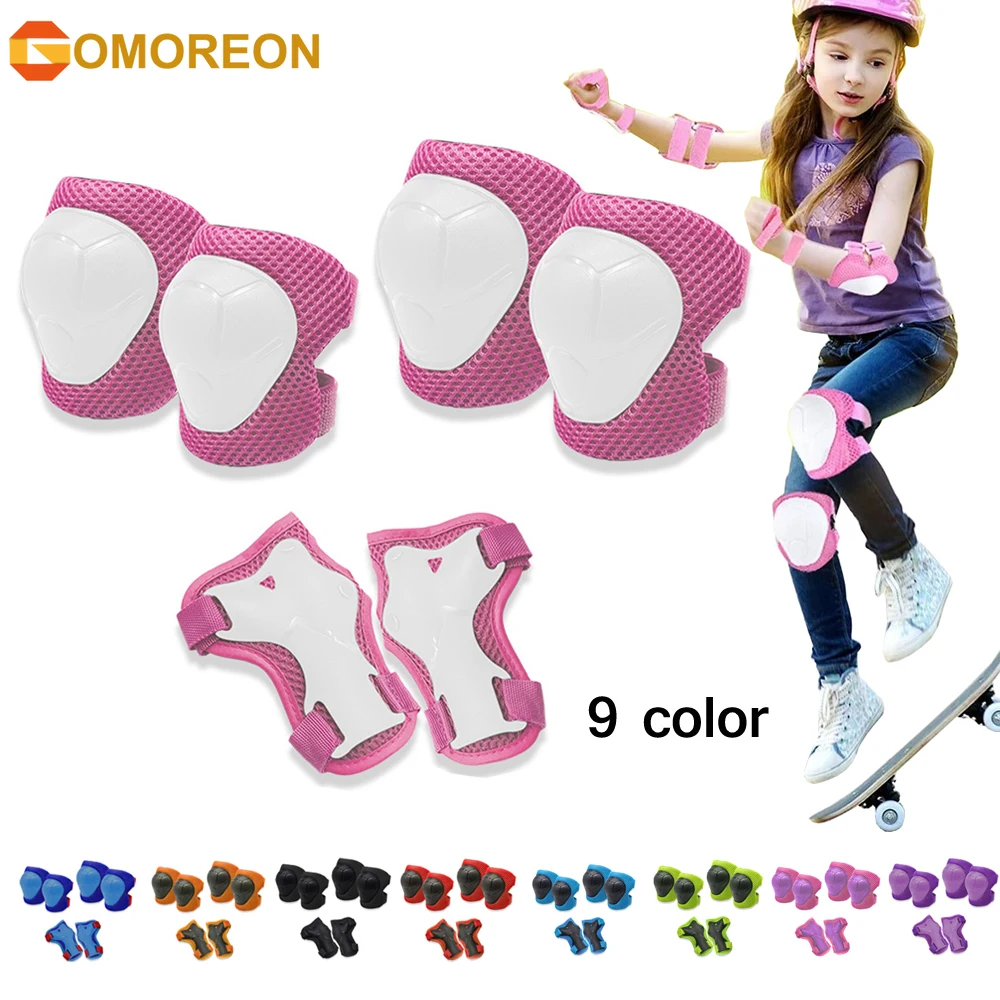 Cycling Protective Gear For Kids - Ochraniacze na kolana GOMOREON 6 sztuk/zestaw,