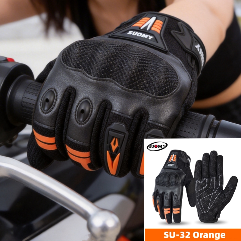 Xxl Cycling Gear - Rękawice motocyklowe SUOMY na lato, pełne