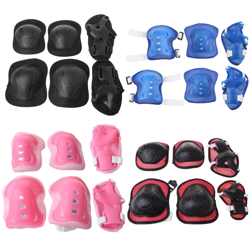 Cycling Protective Gear For Kids - 6-częściowy zestaw ochraniaczy dla dzieci, nakolanniki