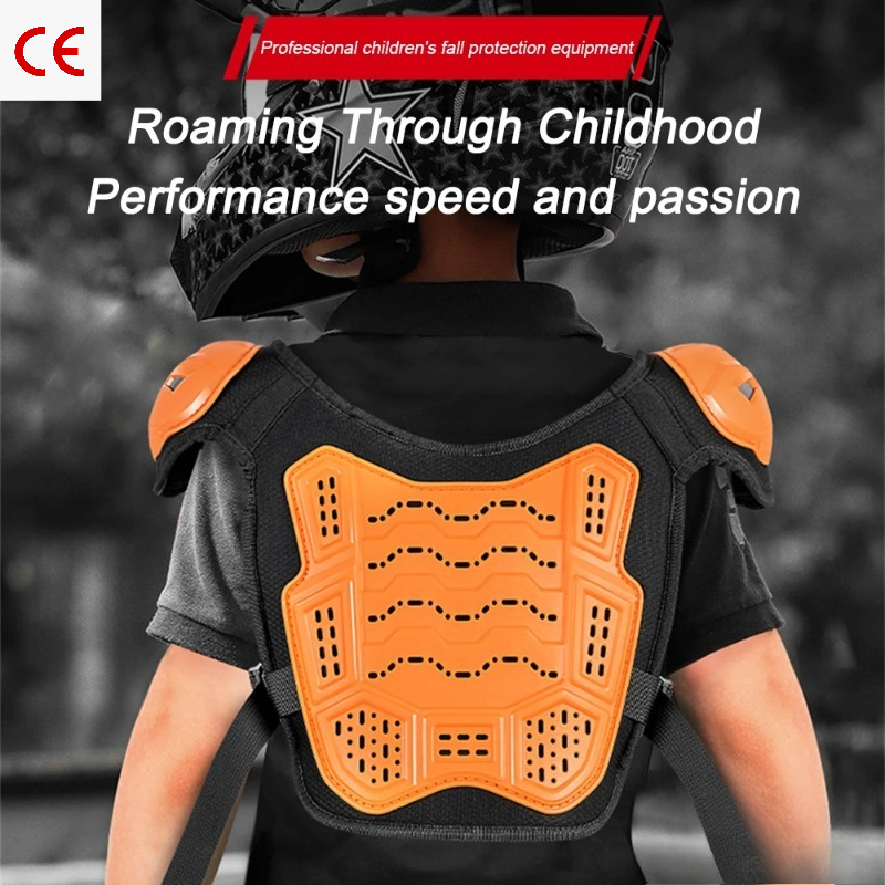 Cycling Protective Gear For Kids - Dziecięcy zestaw pełnej zbroi motocyklowej, kamizelka