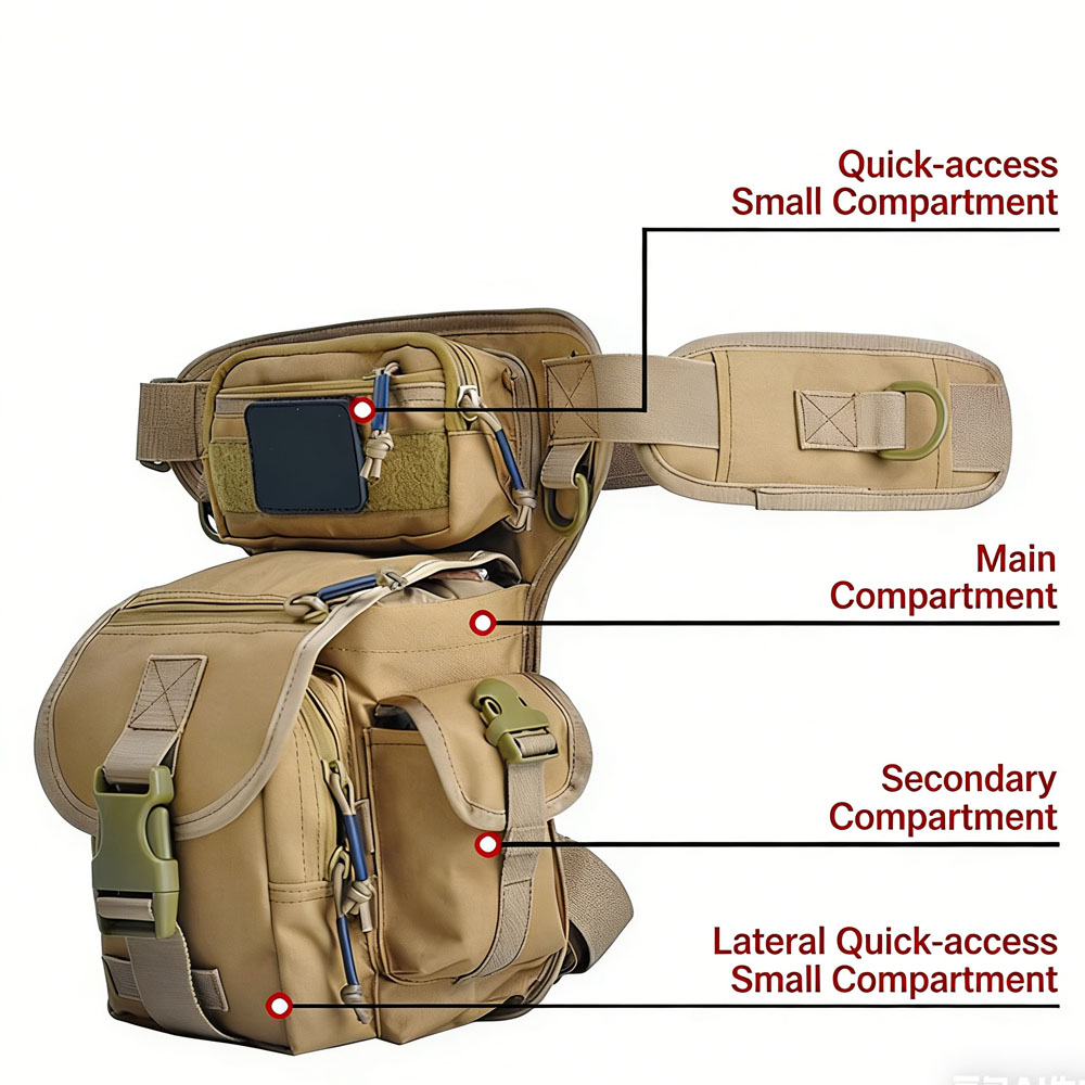 Taktyczna torba na nogę, sasze – Cycling Gear Pouch recenzja i cena