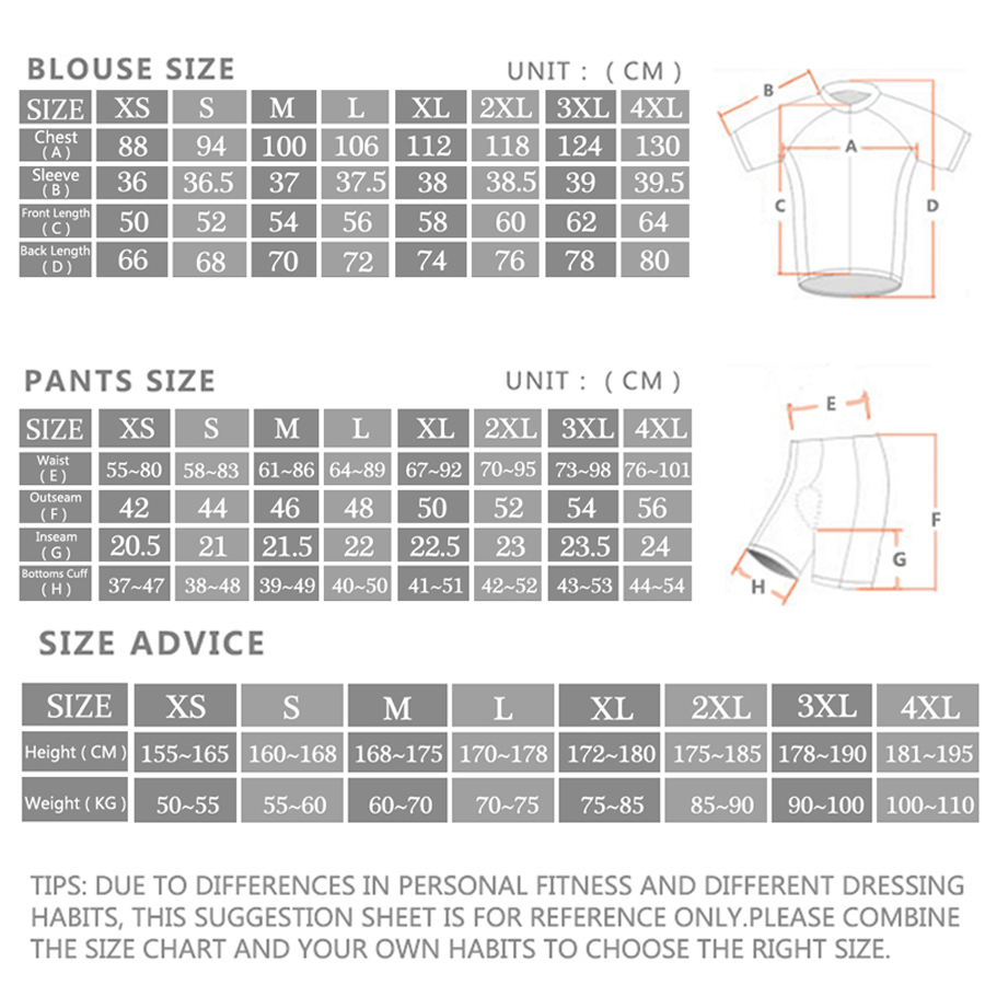 Zestaw kolarski męski na lato  – Cycling Gear Clothing recenzja i cena