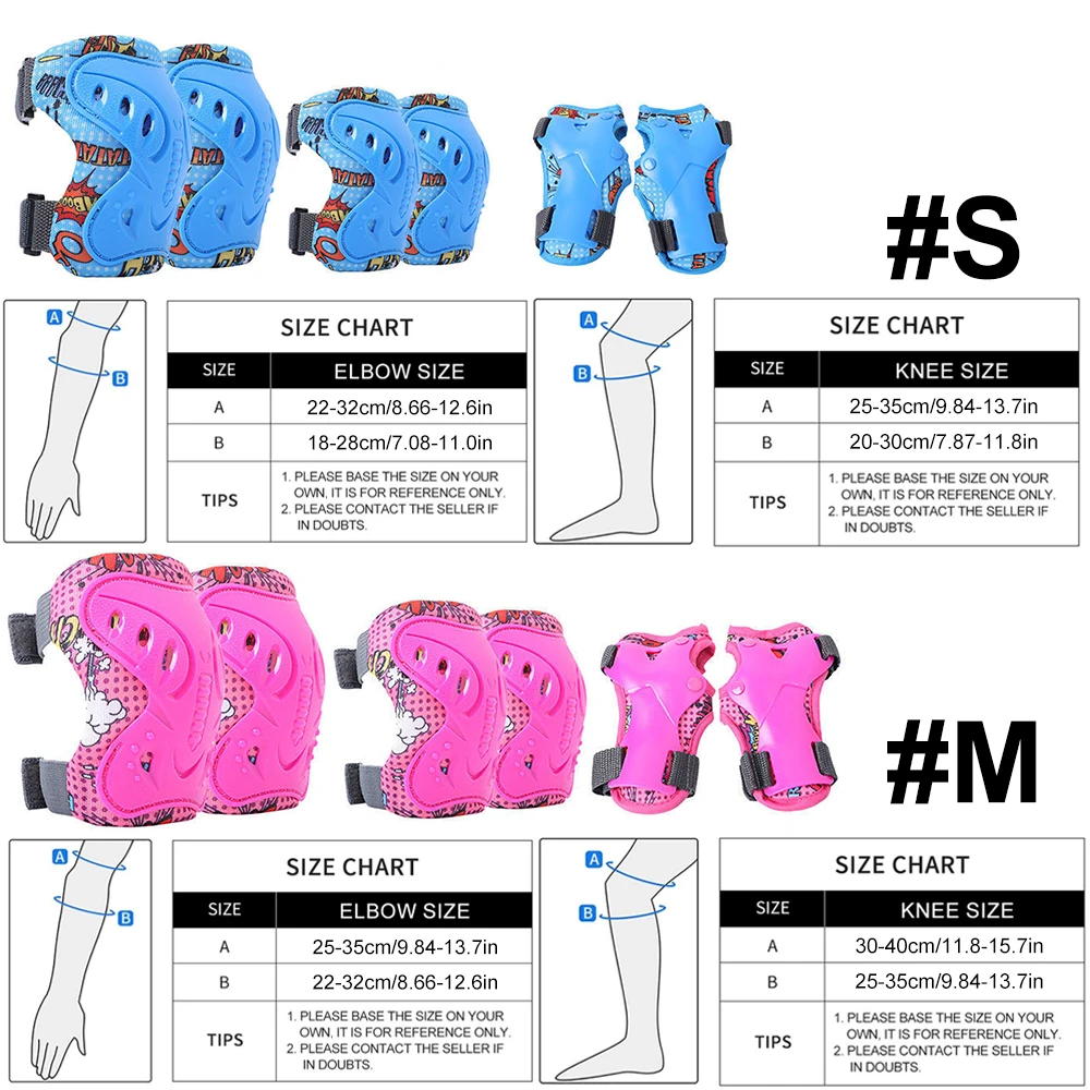 6 szt. Ochraniacze na kolana i – Cycling Protective Gear For Kids recenzja i cena